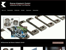Tablet Screenshot of kaletsch.de